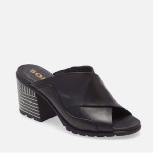 Sorel Nadia Mule Black 7 new